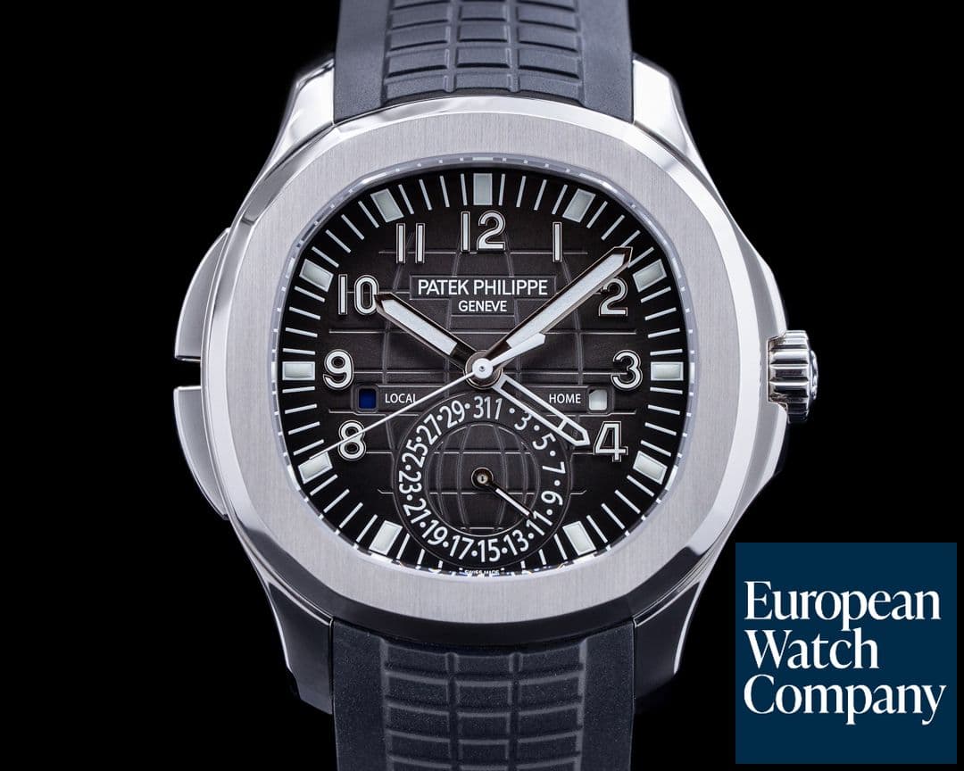 Image of Patek Philippe Aquanaut 5164A Travel Time SS / Rubber 2019 UNWORN
