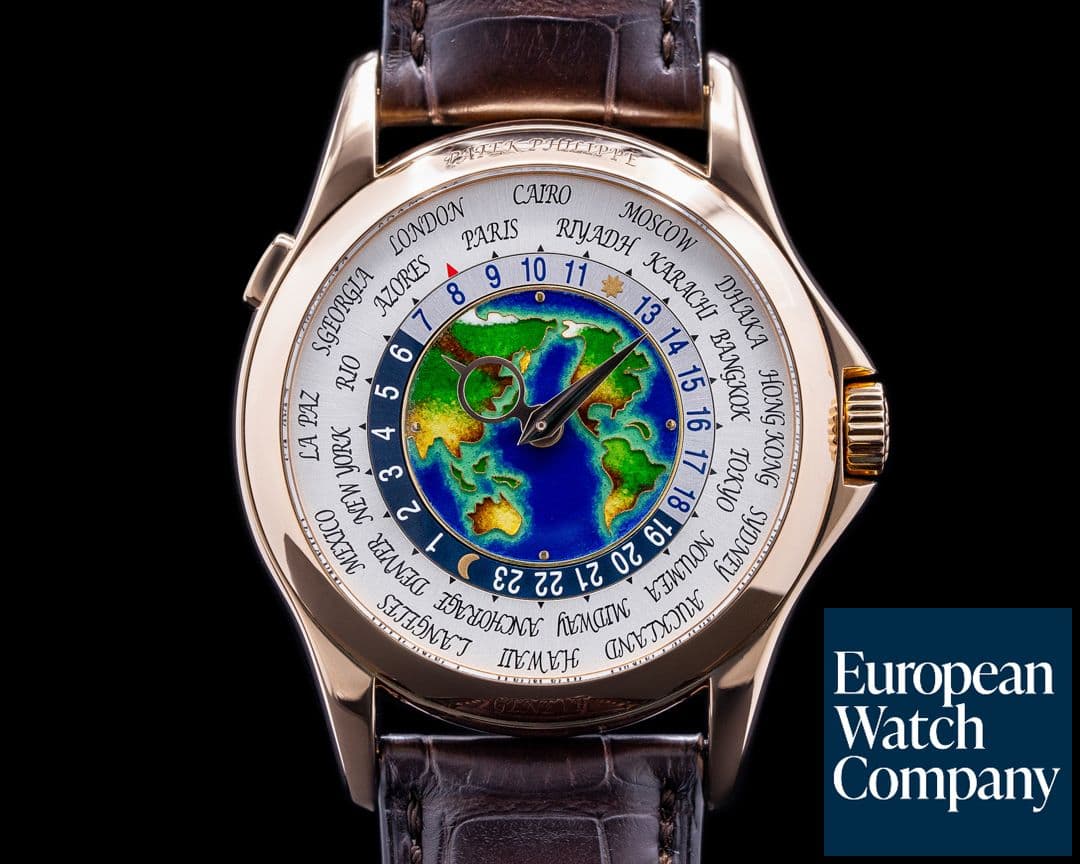 Image of Patek Philippe World Time 5131R Enamel Dial 18K Rose Gold 