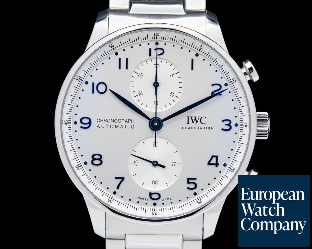 Image of IWC Portuigieser Chronograph Silver Dial SS / Bracelet 2022