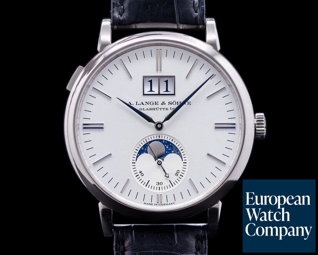 Image of A. Lange and Sohne Saxonia 384.026 Moon Phase 384.026 Automatik 18K White Gold