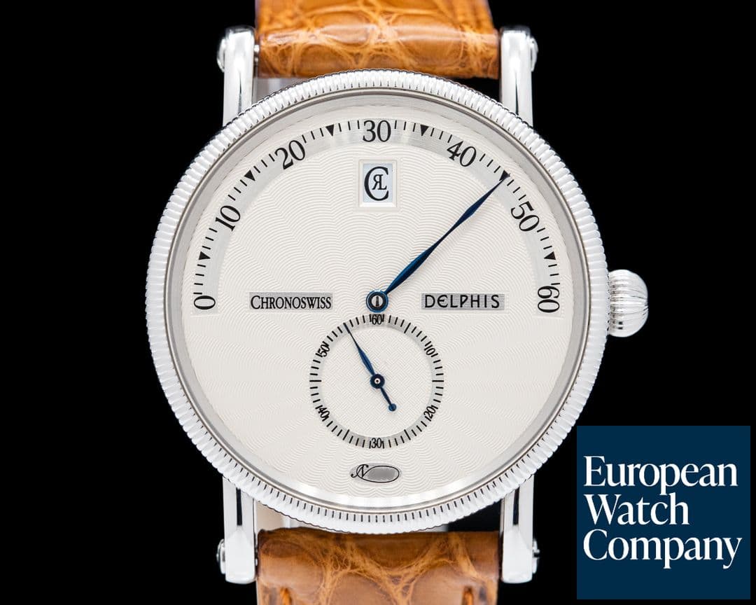 Image of Chronoswiss Delphis Jump Hour Retrograde Minutes SS / Alligator   