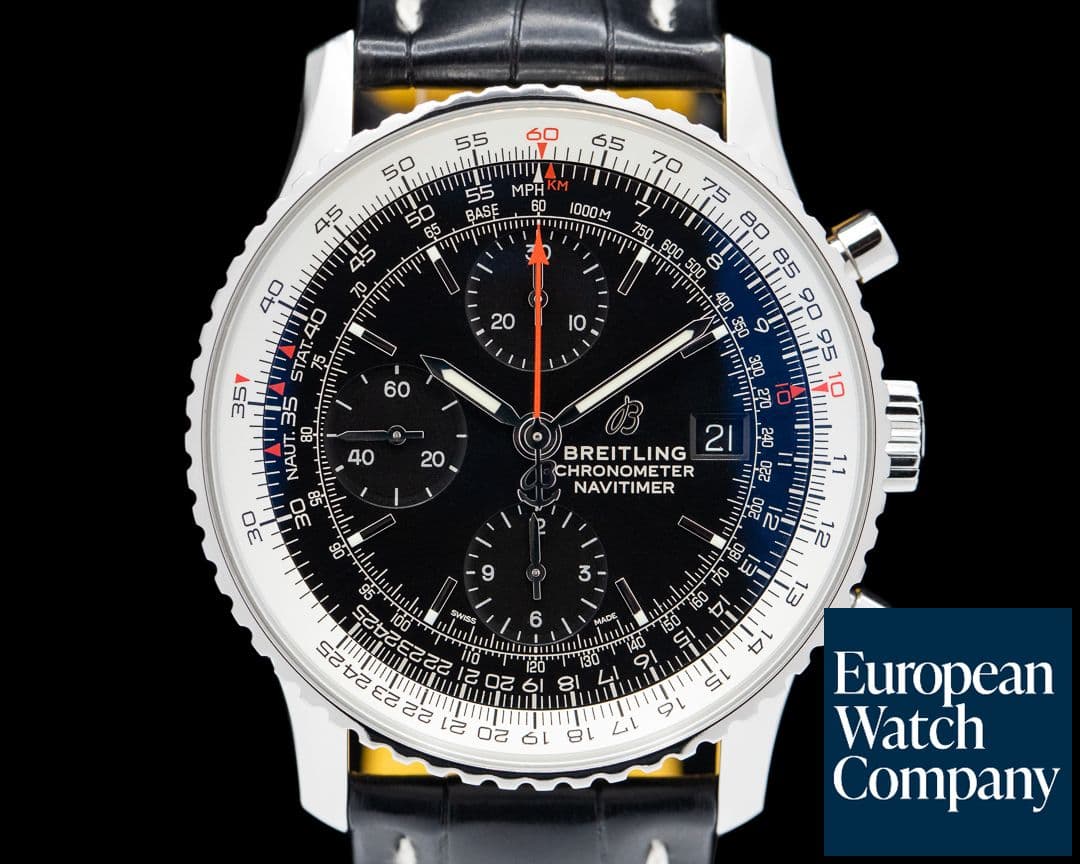 Image of Breitling Navitimer Chronograph 41MM SS Black Dial 