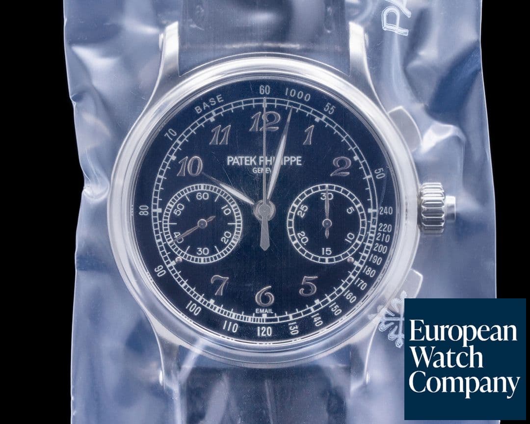 Image of Patek Philippe Split Second 5370P Platinum Black Enamel Dial SEALED UNWORN
