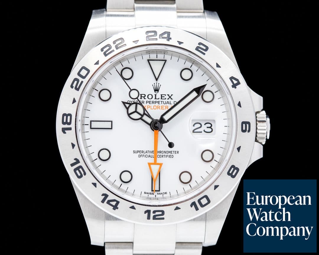 Image of Rolex Explorer II 216570 White Dial SS 2019