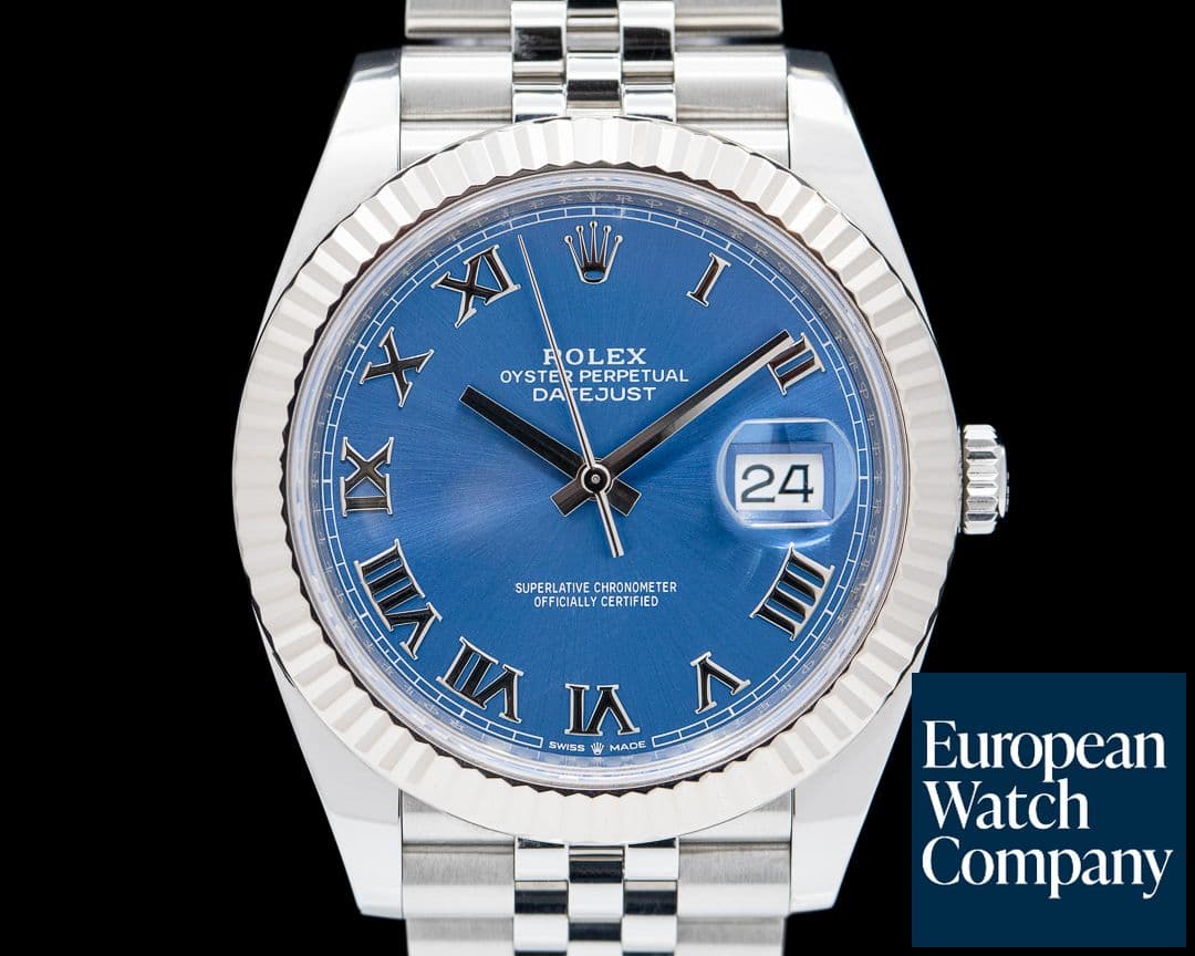 Image of Rolex Datejust 41 Blue Roman Dial SS / Jubilee