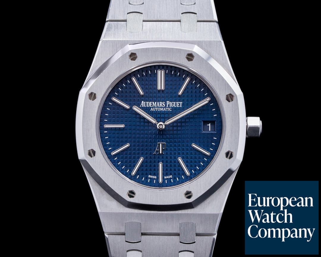 Image of Audemars Piguet Royal Oak Extra Thin Blue Dial SS 15202ST 