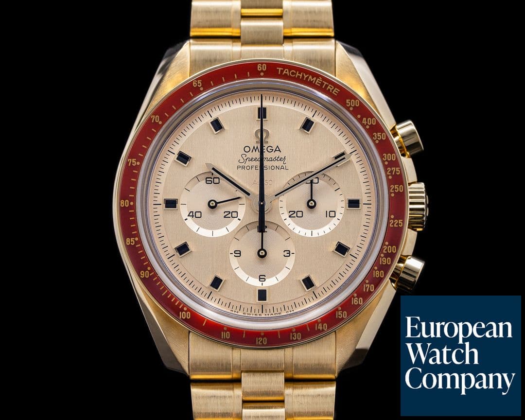 Image of Omega Apollo XI 50th Anniversary Speedmaster 18K Yellow Gold 