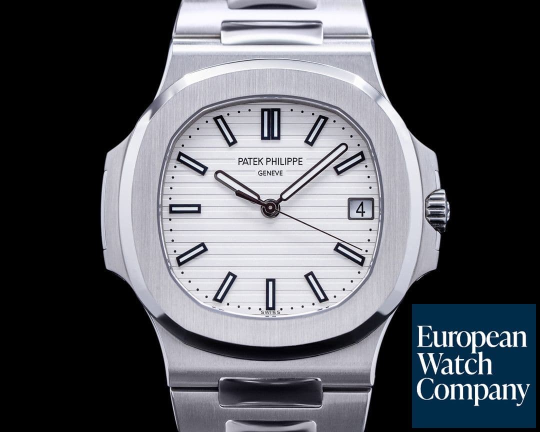 Image of Patek Philippe Jumbo Nautilus 5711 White Dial SS 