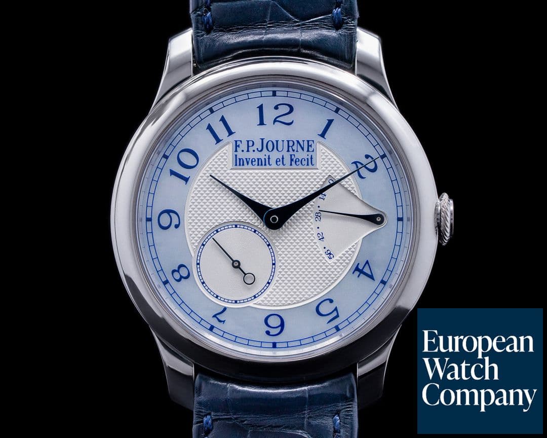 Image of F. P. Journe Chronometre Souverain Nacre Mother of Pearl Dial Platinum 40MM 