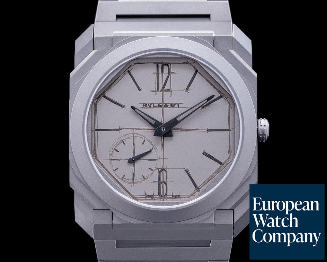 Image of Bulgari Octo Finissimo 10th Anniversary "Sketch Dial" Titanium Limited Edition 