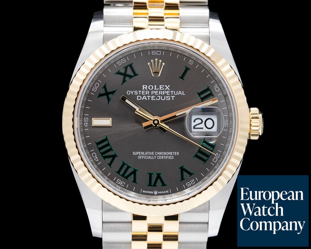 Image of Rolex Datejust 126233 "Wimbledon" Dial 18K / SS 36MM 2022 UNWORN