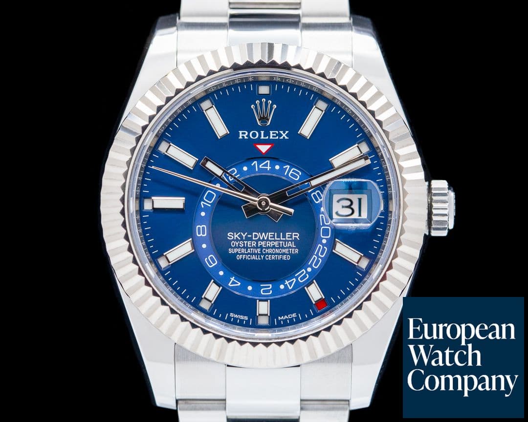 Image of Rolex Sky Dweller 326934 Steel Blue SS / Oyster 