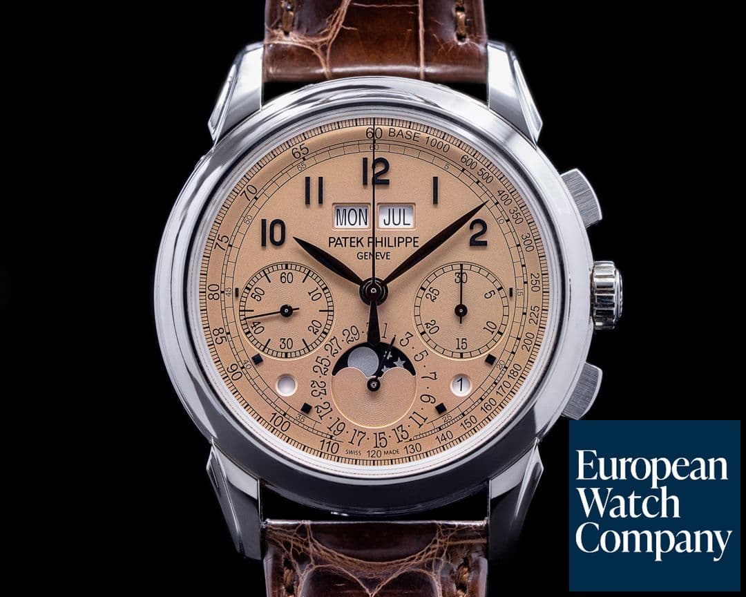 Image of Patek Philippe 5270P Perpetual Calendar Chronograph Platinum Salmon Dial 