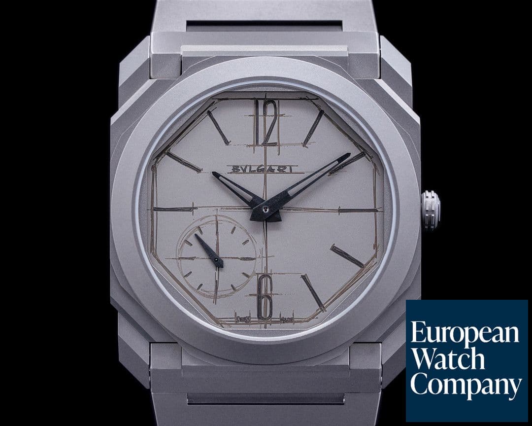 Image of Bulgari Octo Finissimo 10th Anniversary "Sketch Dial" Titanium Limited Edition