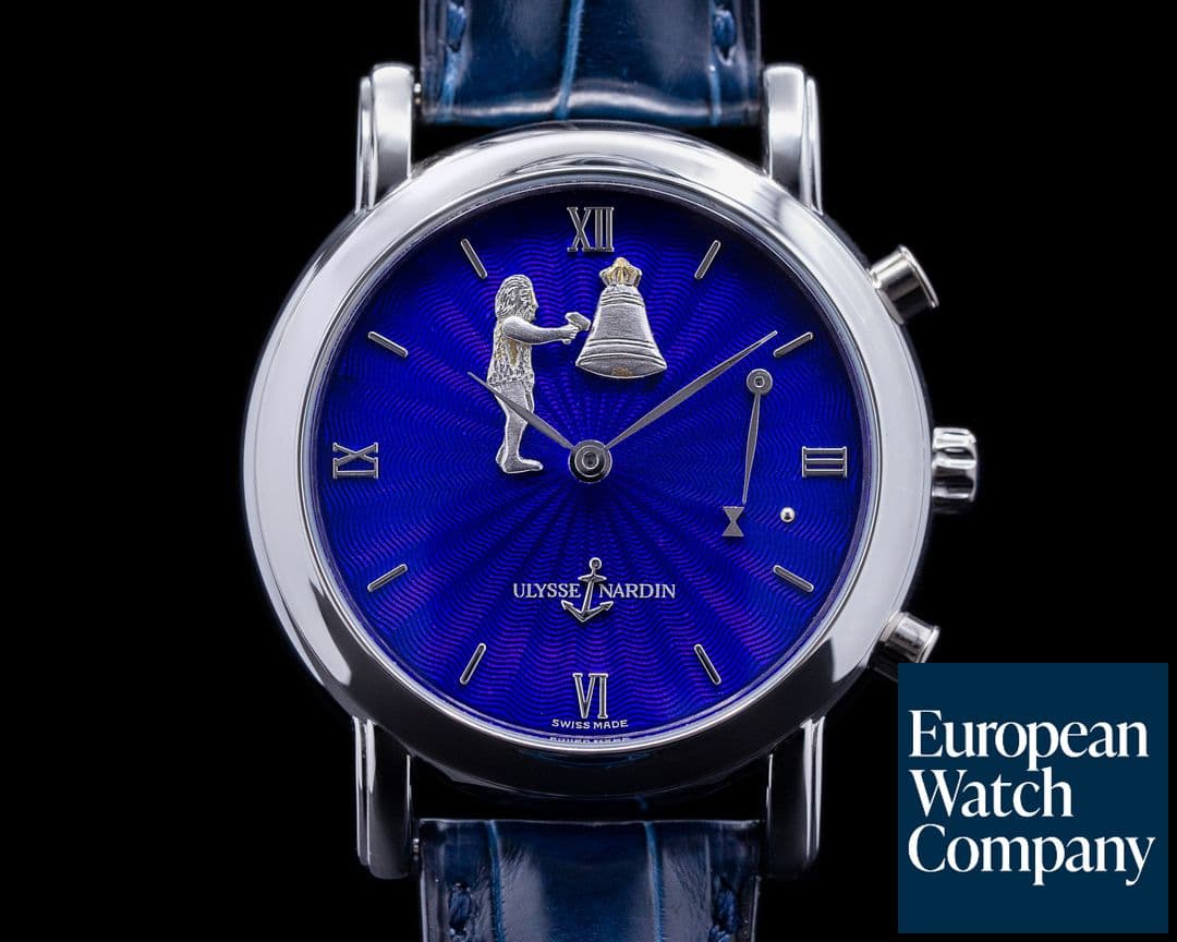 Image of Ulysse Nardin San Marco Hour Striker Blue Dial Platinum 