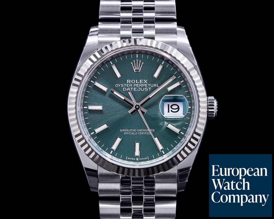 Image of Rolex Datejust Mint Stick Dial / Jubilee Bracelet 2022 Unworn