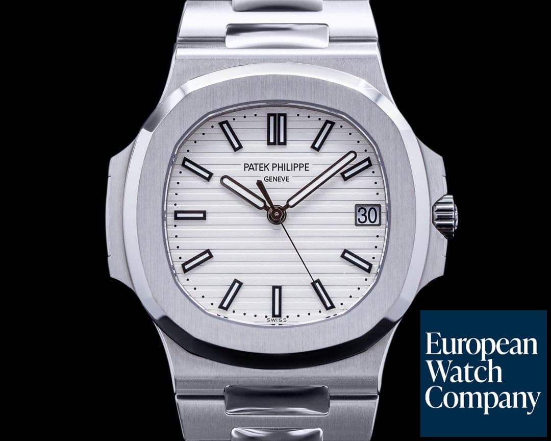 Image of Patek Philippe Jumbo Nautilus 5711 White Dial SS 