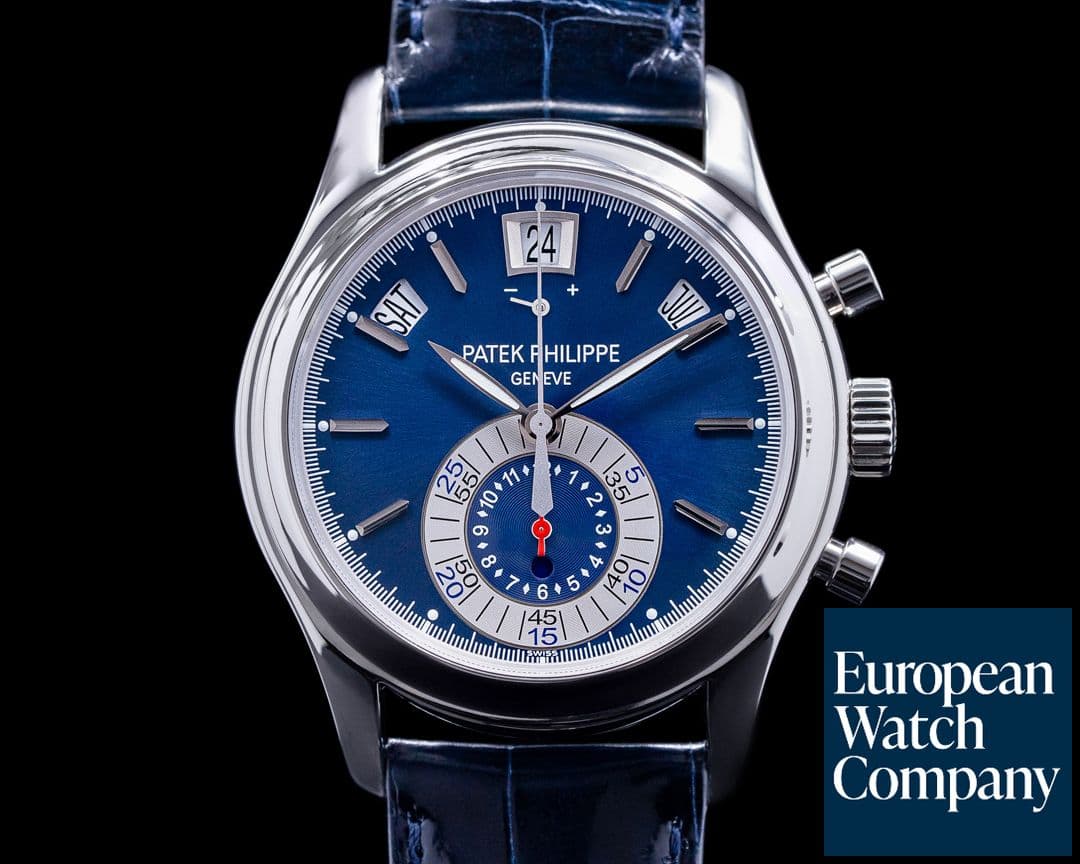 Image of Patek Philippe Annual Calendar 5960P Chronograph Platinum Blue Dial