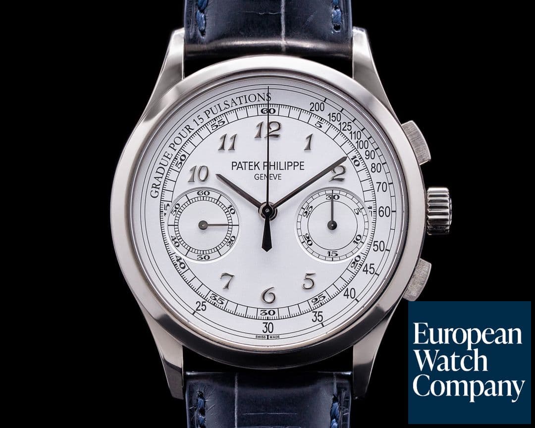 Image of Patek Philippe Chronograph 5170G 18K White Gold / Silver Pulsation 