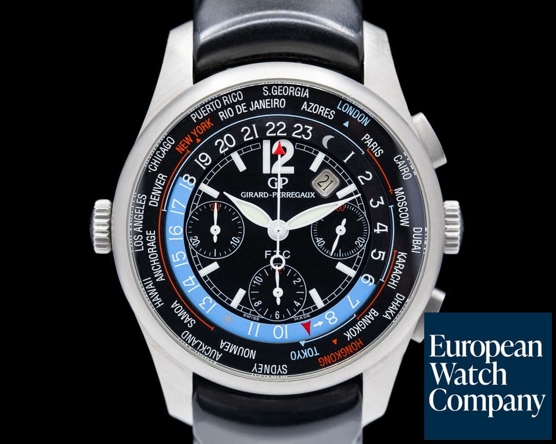 Image of Girard Perregaux World Time Finacial
Black Dial SS