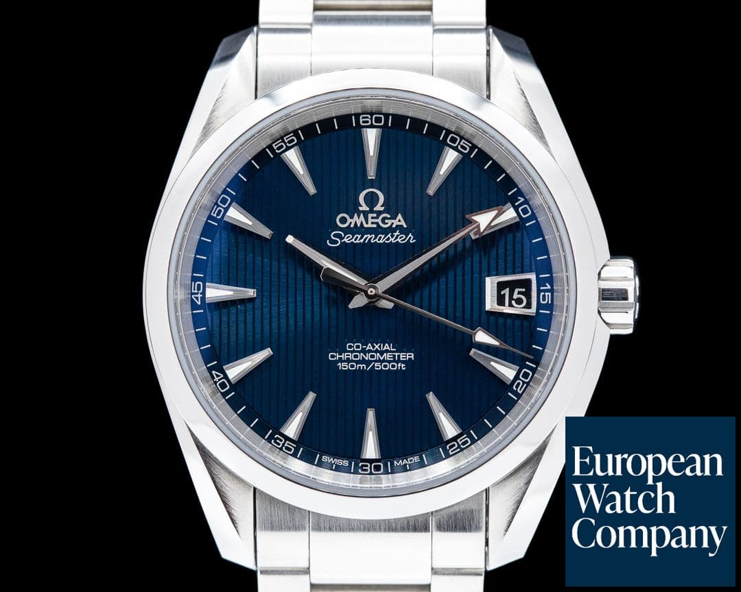 Image of Omega Aqua Terra Co-Axial Date Blue Dial SS / SS 