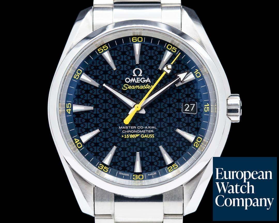 Image of Omega Aqua Terra James Bond SPECTRE Co-Axial 150M Blue Dial SS