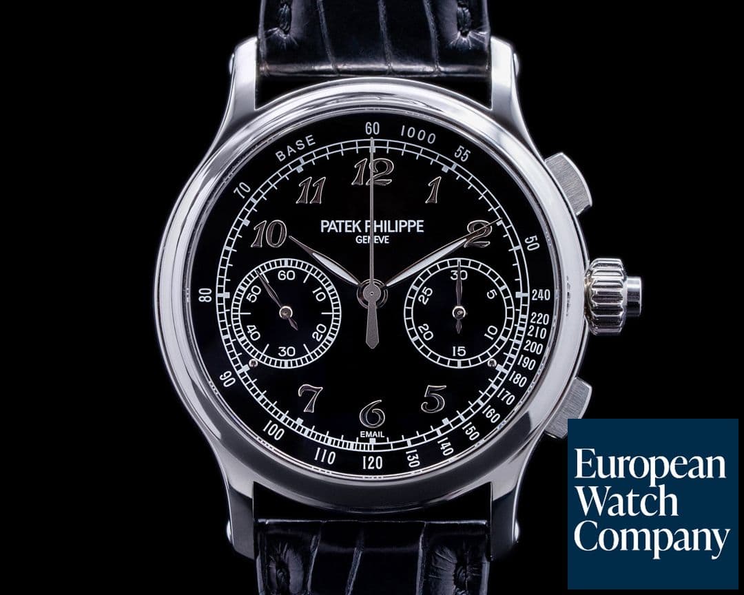 Image of Patek Philippe Split Second 5370P Platinum Black Enamel Dial 