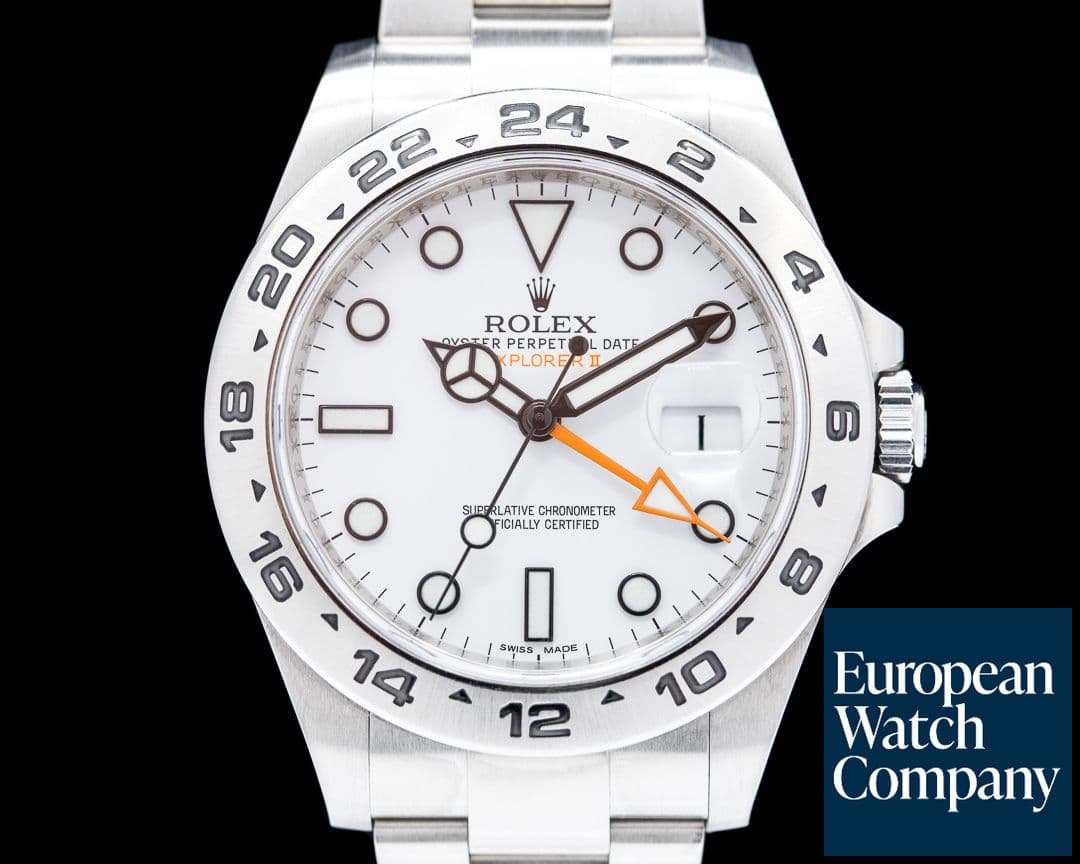 Image of Rolex Explorer II 216570 White Dial SS 