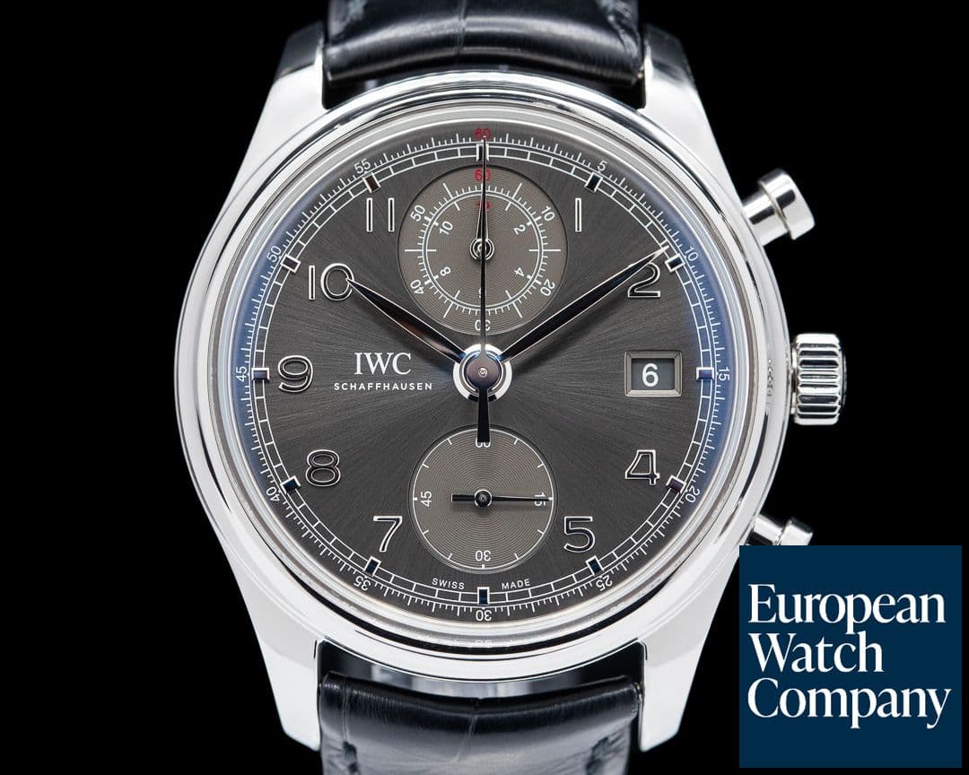 Image of IWC Portuguese Chronograph Classic SS / Grey Dial 