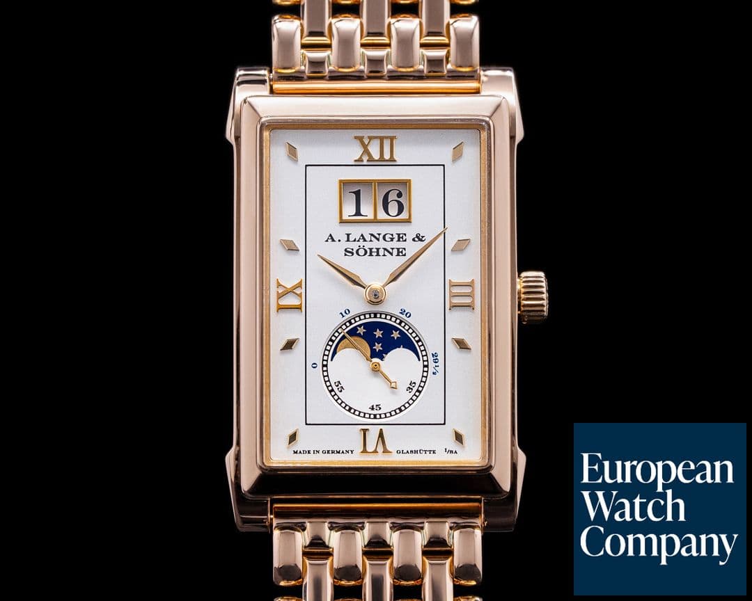 Image of A. Lange and Sohne Cabaret 118.121 Moonphase 18K Rose Gold / Bracelet RARE