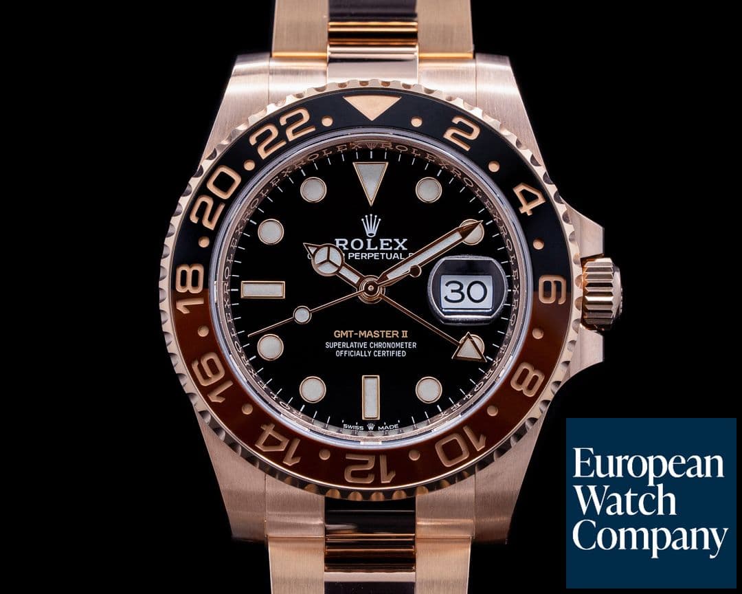 Image of Rolex GMT Master II 126715 18K Everose Ceramic Root Beer 2022
