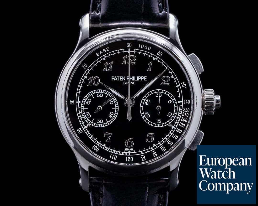 Image of Patek Philippe Split Second 5370P Platinum Black Enamel Dial UNWORN