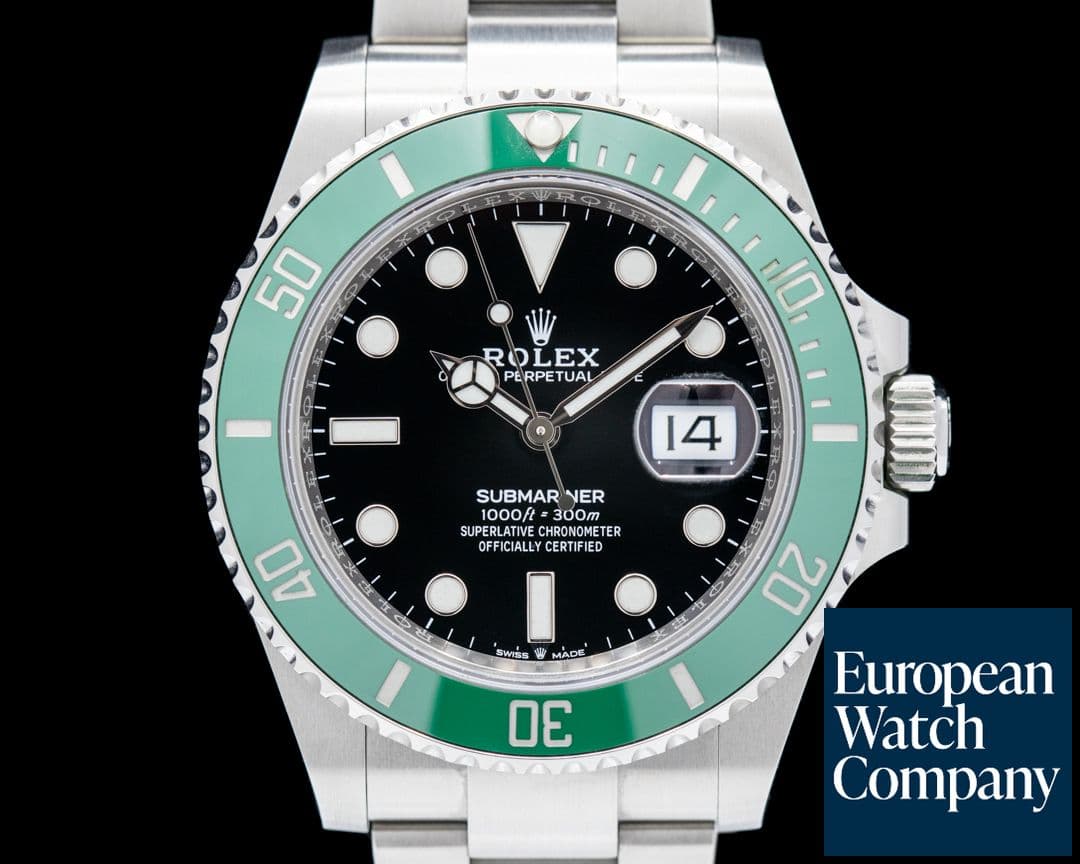 Image of Rolex Submariner Date 126610LV Kermit GREEN Ceramic Bezel