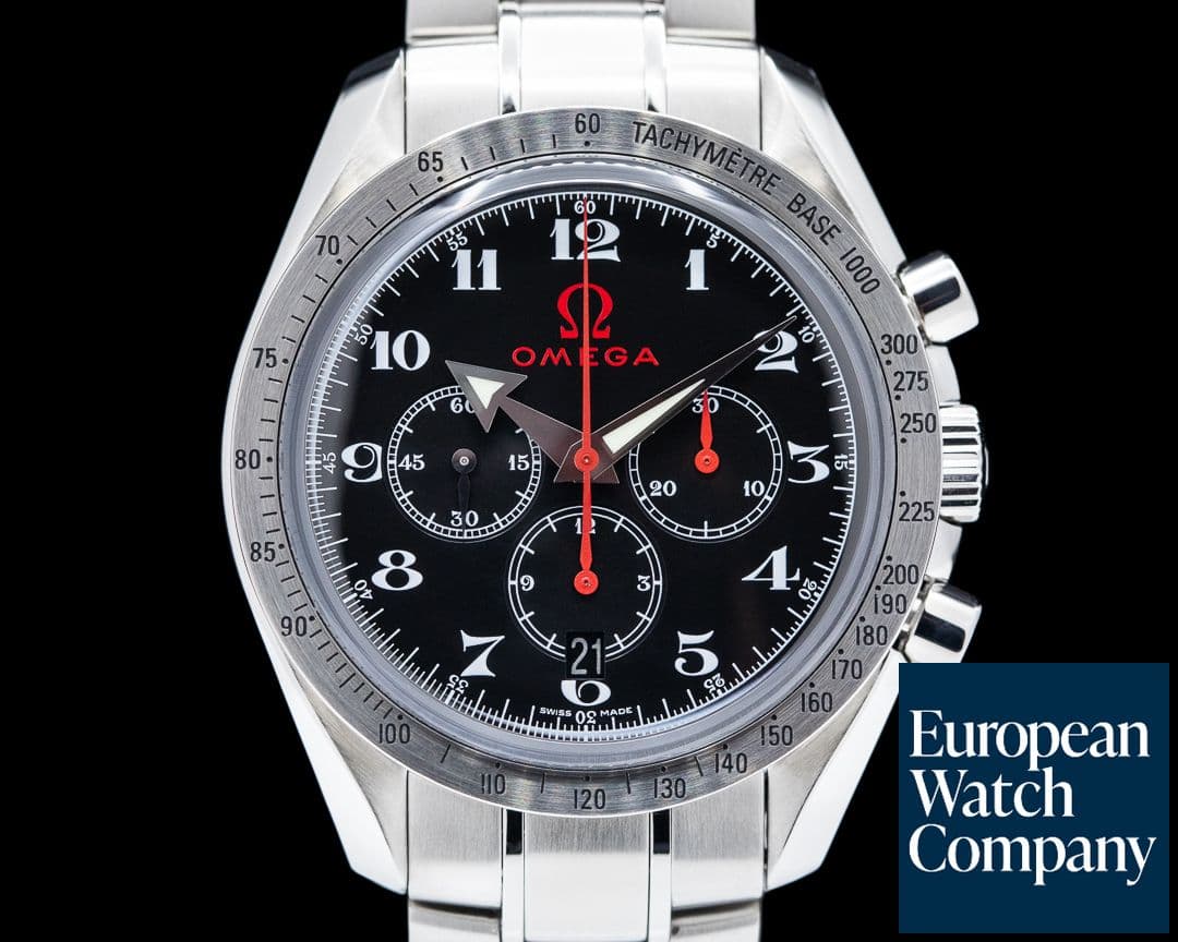 Image of Omega Olympic Speedmaster Broad Arrow Black Dial SS