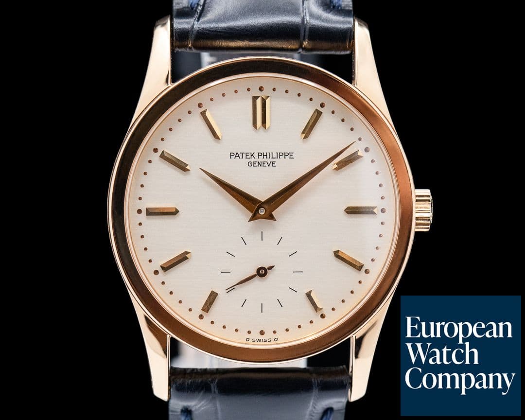 Image of Patek Philippe Calatrava Manual Wind 18K Rose Gold / Silver Dial