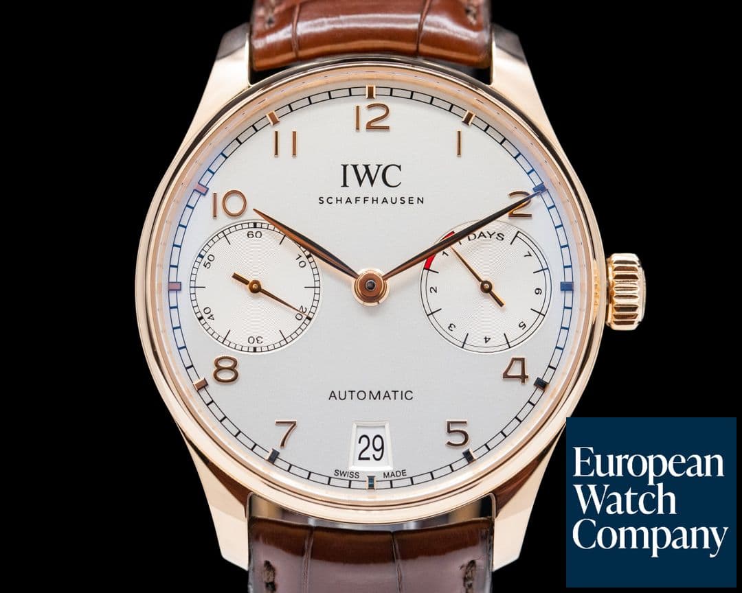 Image of IWC Portuguese 7 Day Automatic 18K Rose Gold 2019