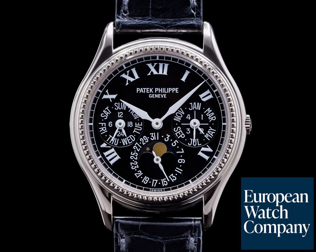 Image of Patek Philippe Perpetual Calendar 5038G 18K White Gold / Black Roman Dial Limited