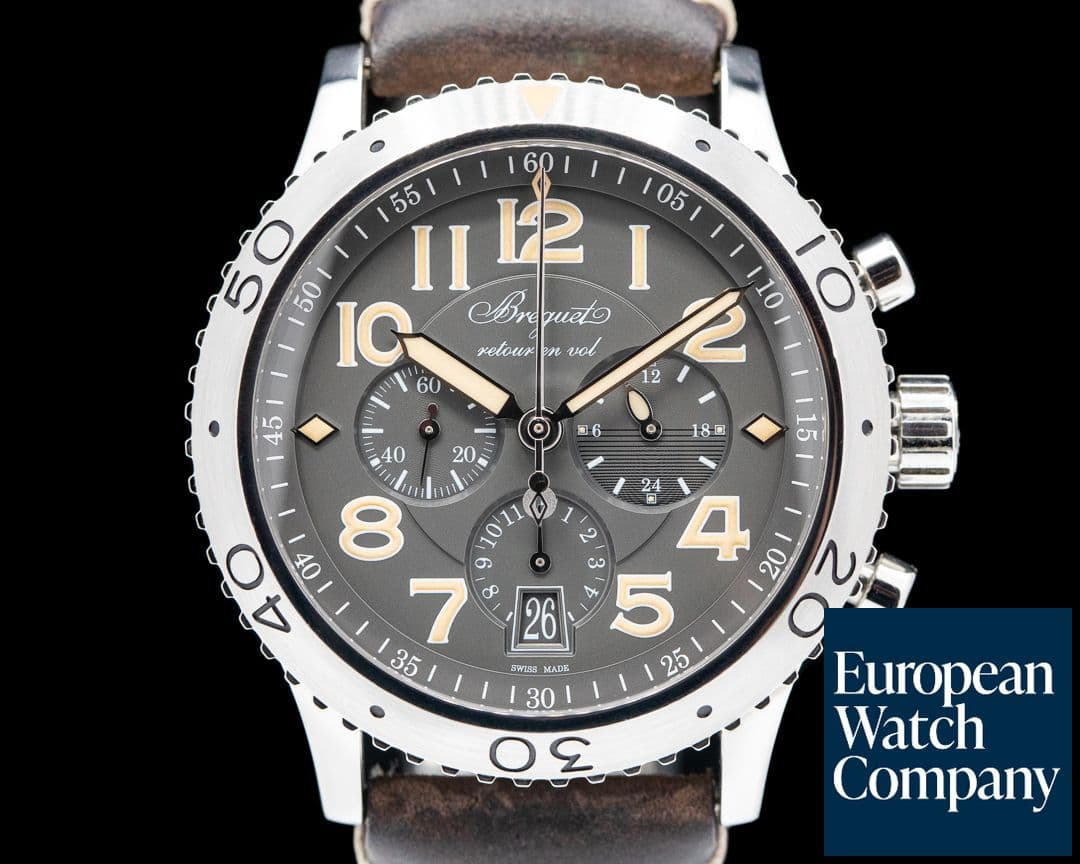 Image of Breguet Type XXI Flyback SS Grey Dial 