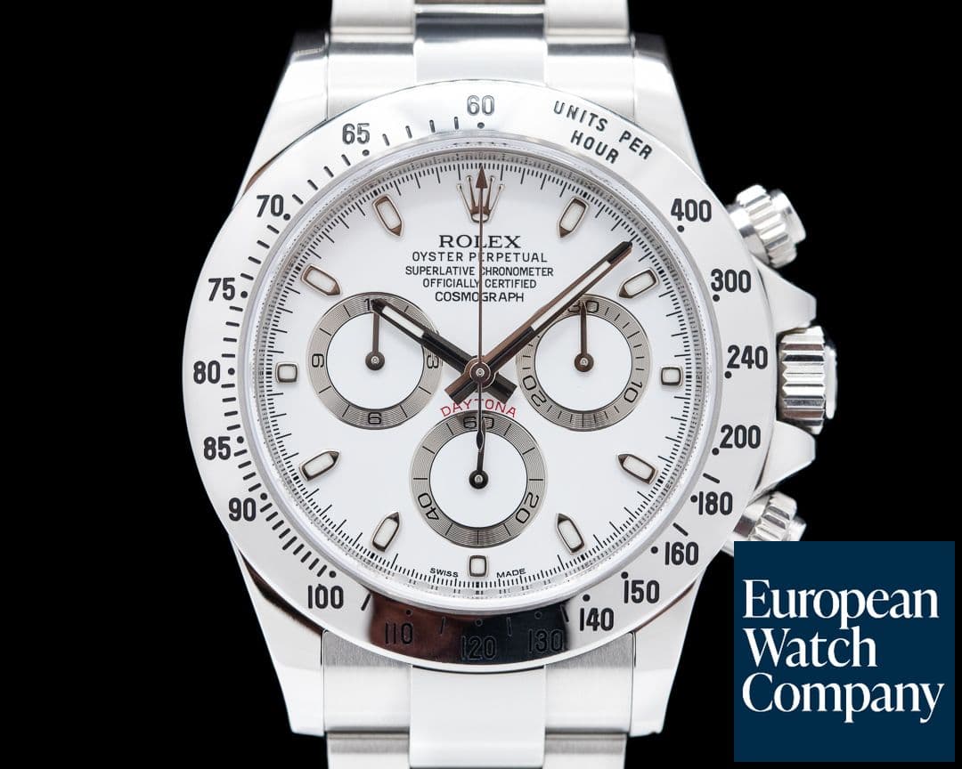 Image of Rolex Daytona 116520 White Dial SS "APH Dial"