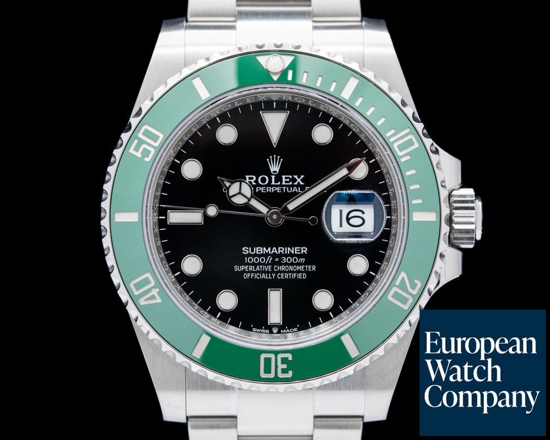 Image of Rolex Submariner Date 126610LV Kermit GREEN Ceramic Bezel 41MM