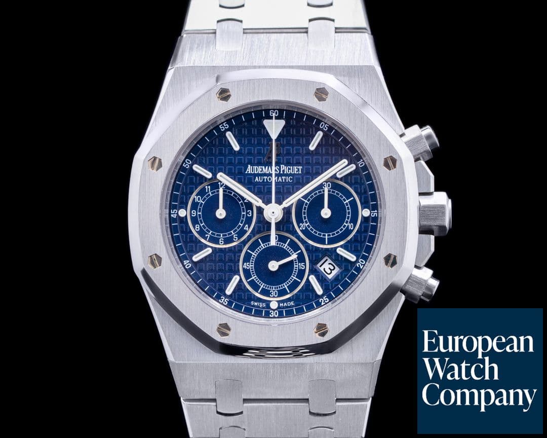 Image of Audemars Piguet Royal Oak Chronograph Blue Dial SS 