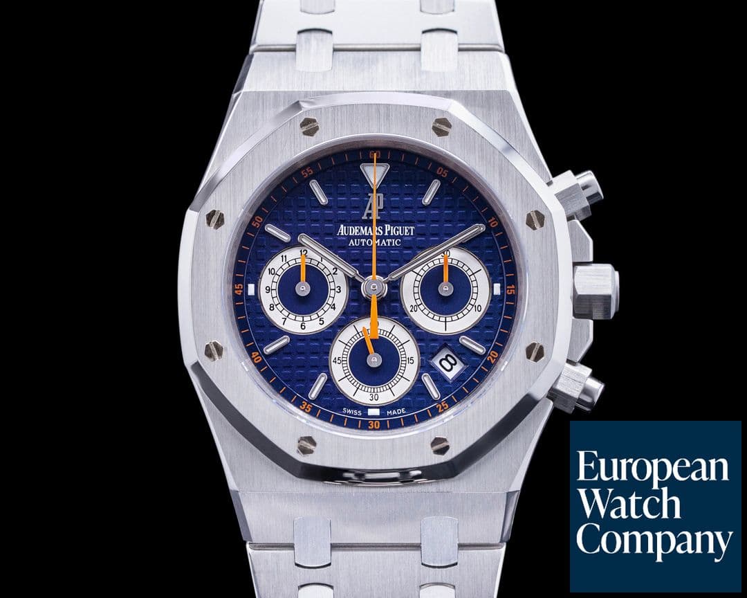 Image of Audemars Piguet Royal Oak 26300ST Chronograph SS Blue & Orange 