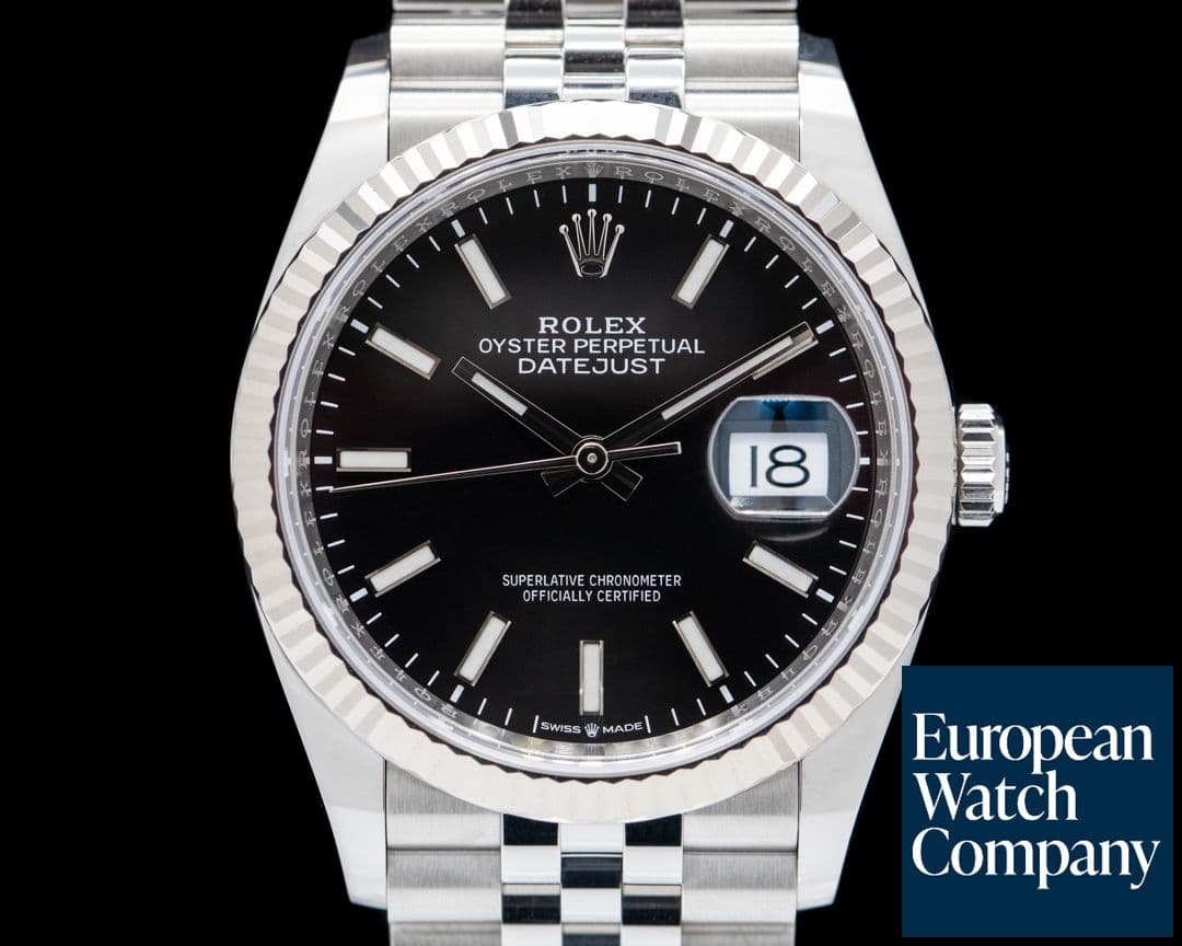 Image of Rolex Datejust Black Stick Dial / Jubilee Bracelet 2019