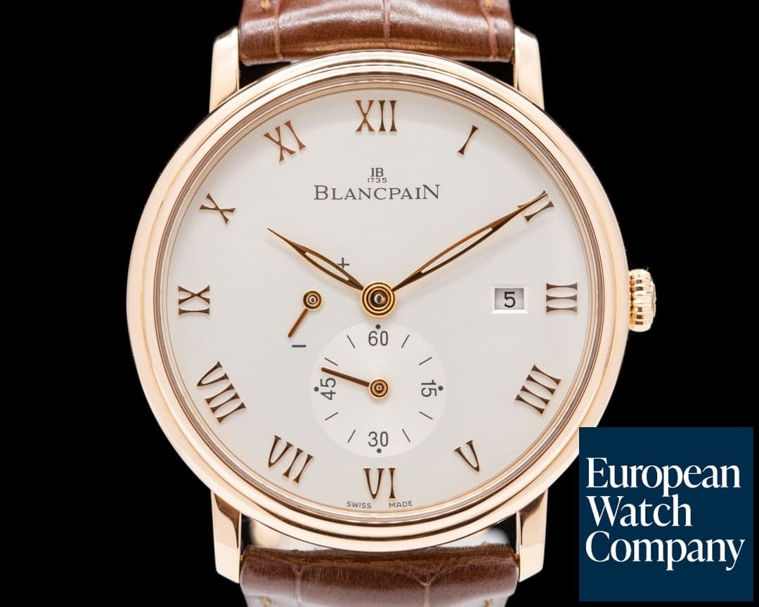 Image of Blancpain Villeret Small Seconds Power Reserve 18k RG Manual Wind 40MM 