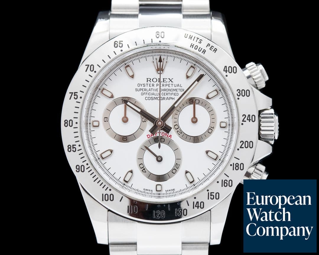Image of Rolex Daytona 116520 White Dial SS "APH Dial"