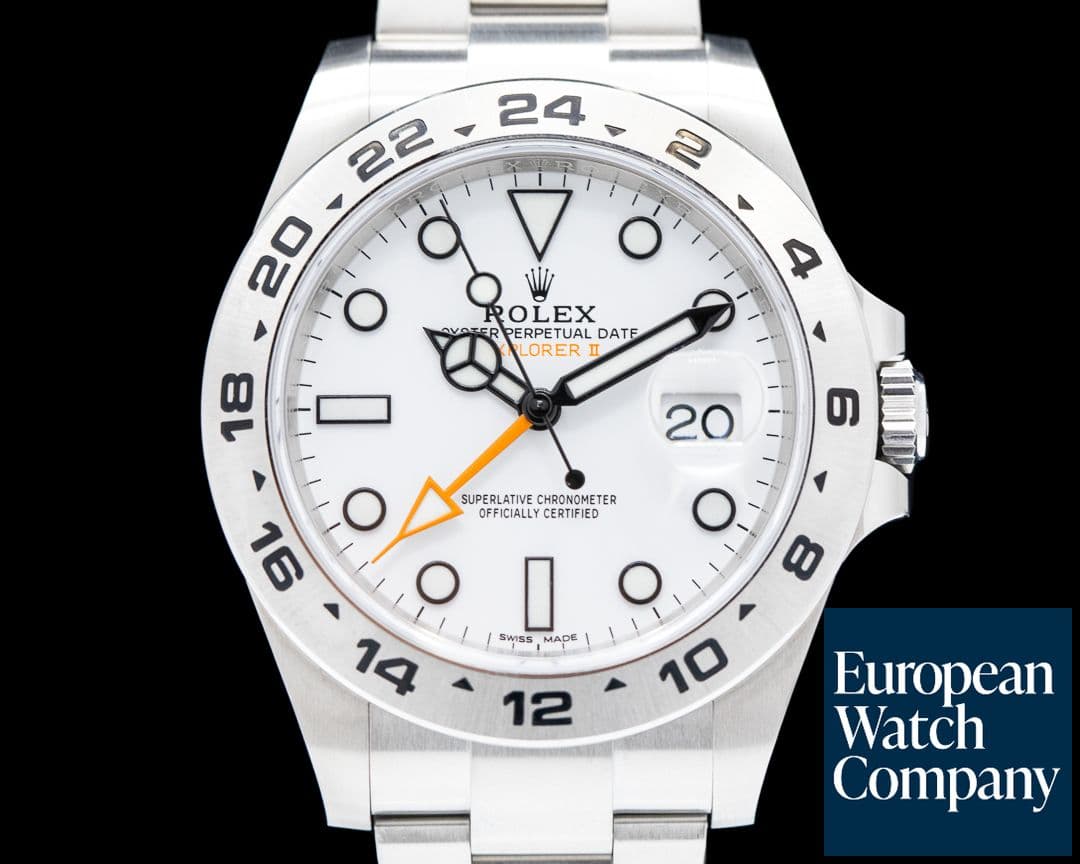 Image of Rolex Explorer II 216570 White Dial SS 