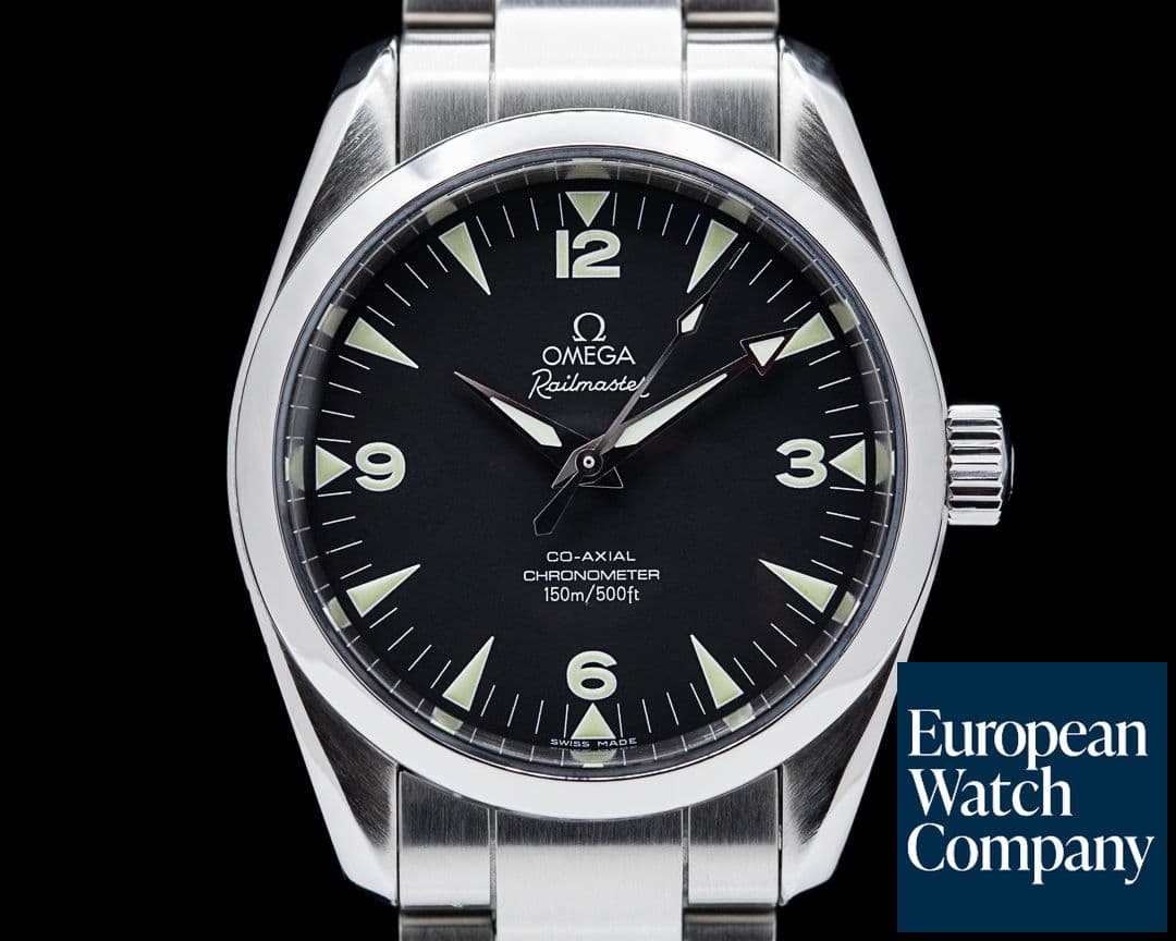 Image of Omega Railmaster SS/SS Black Dial 36.2MM