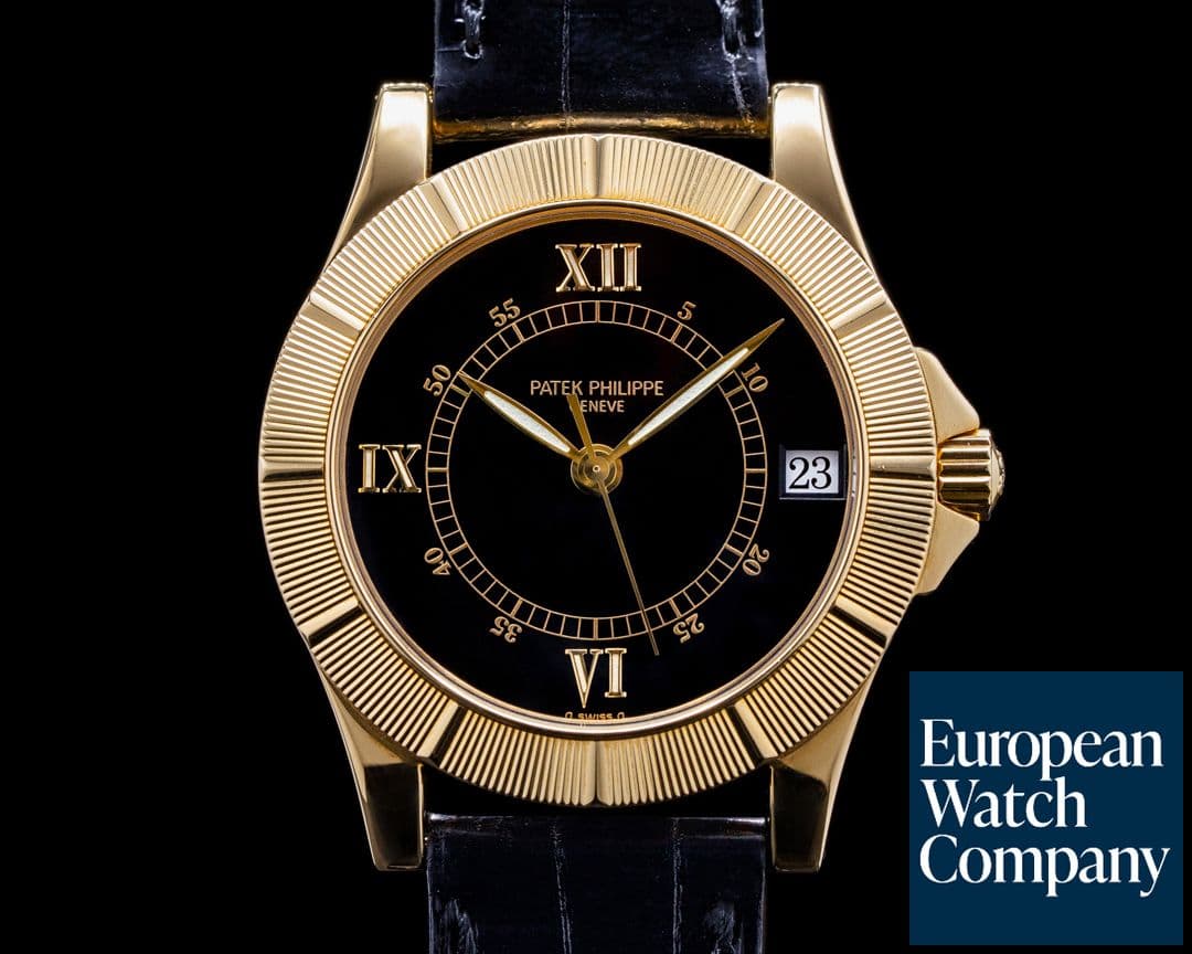 Image of Patek Philippe Neptune Black Dial 18K Yellow Gold