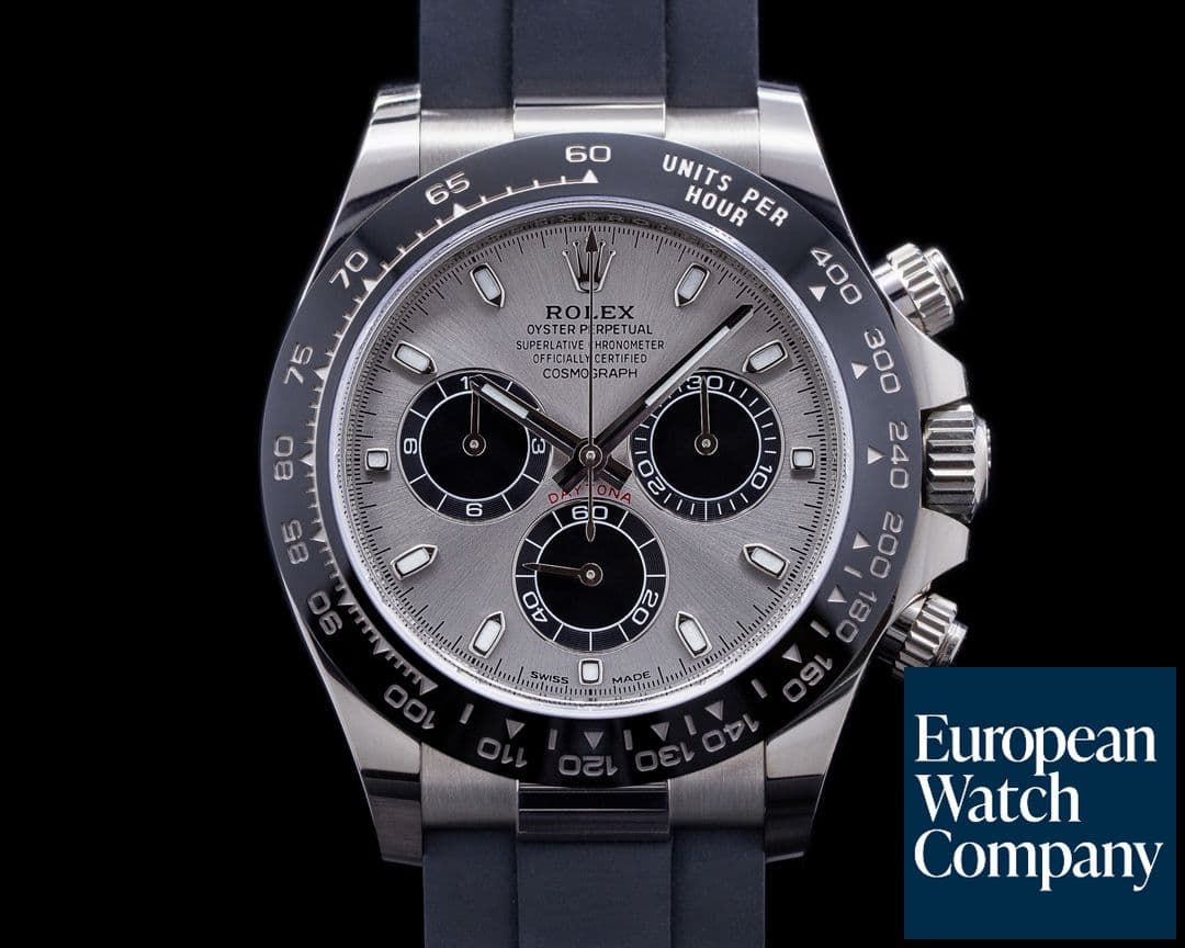 Image of Rolex Daytona 116519 18K White Gold Ceramic Oysterflex Silver Dial 2022