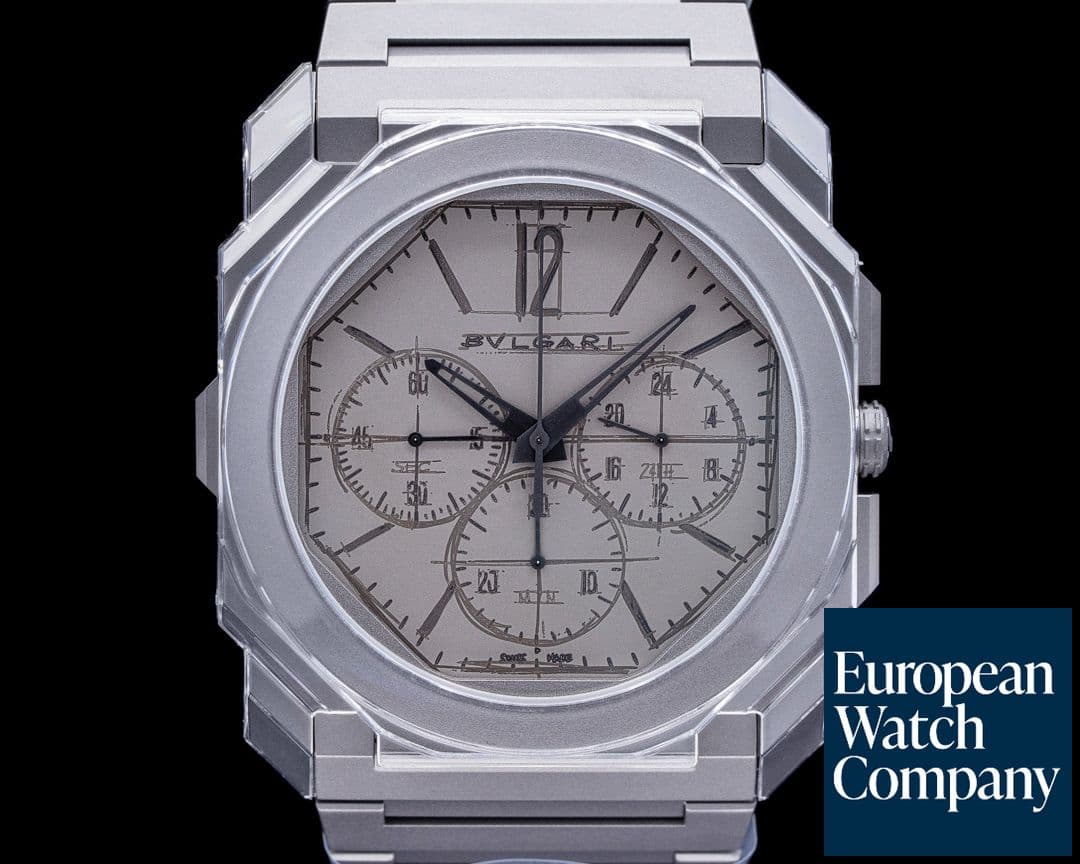Image of Bulgari Octo Finissimo 10th Anniversary "Sketch Dial" Titanium Limited Edition 